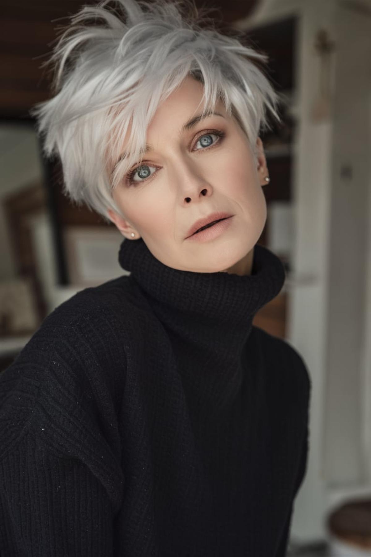 20 bold pixie cuts for gray hair that defy age